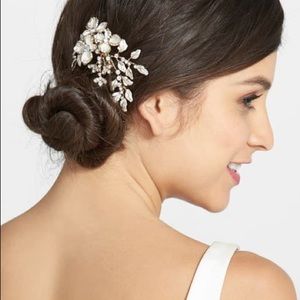 WEDDING BELLES CRYSTAL SILVER BRIDAL HAIR COMB SILVER NEW